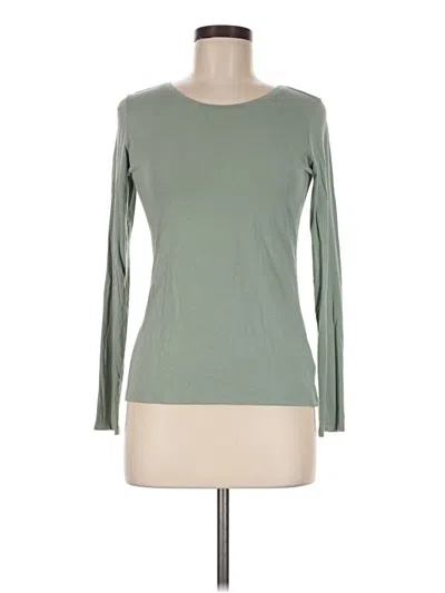 Pre-owned Tahari Long Sleeve T-shirt In Green