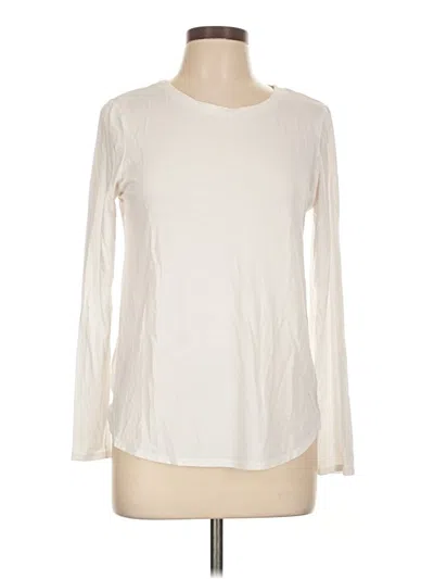Pre-owned Tahari Long Sleeve T-shirt In Ivory
