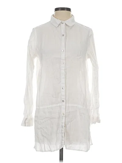 Pre-owned Tahari Long Sleeve T-shirt In Ivory