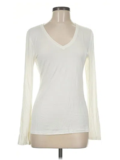 Pre-owned Tahari Long Sleeve T-shirt In Ivory