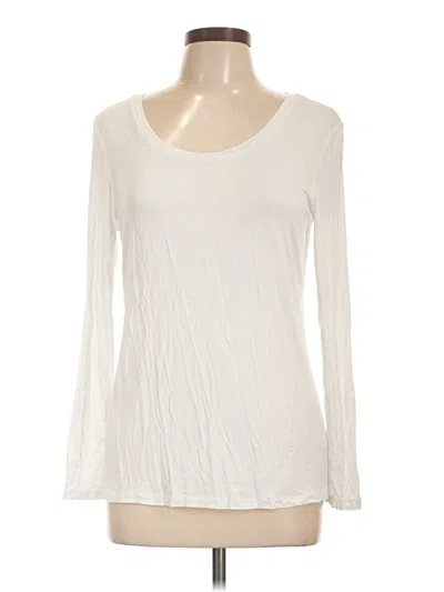 Pre-owned Tahari Long Sleeve T-shirt In Ivory