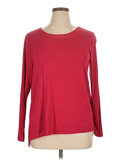 Pre-owned Tahari Long Sleeve T-shirt In Red
