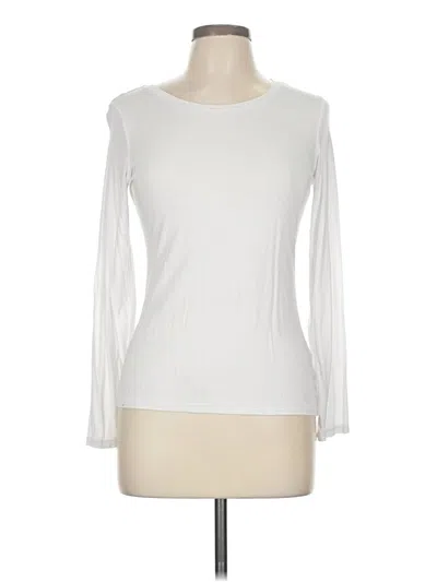 Pre-owned Tahari Long Sleeve T-shirt In White