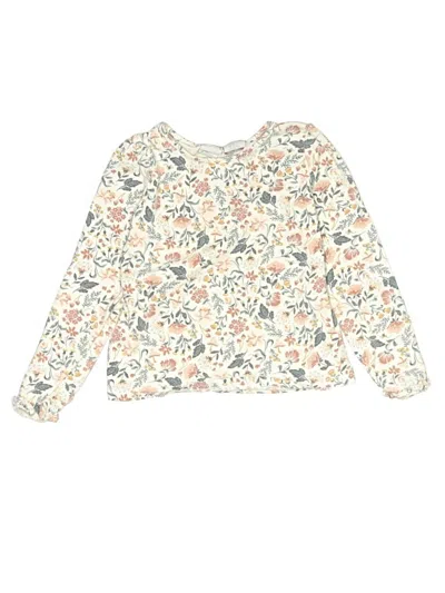 Pre-owned Tahari Kids' Long Sleeve T-shirt In White