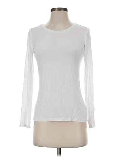 Pre-owned Tahari Long Sleeve T-shirt In White