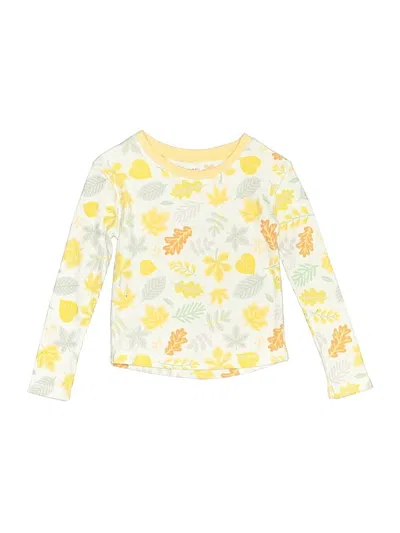 Pre-owned Tahari Kids' Long Sleeve T-shirt In Yellow