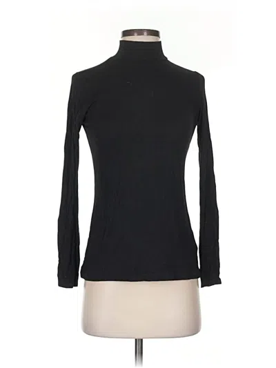 Pre-owned Tahari Long Sleeve Turtleneck In Black