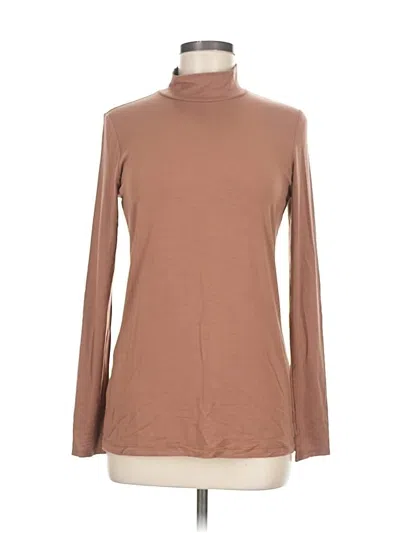 Pre-owned Tahari Long Sleeve Turtleneck In Brown