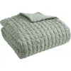 Tahari Luca Comforter & Sham Set In Green