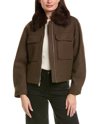 Tahari Maeve Jacket In Brown