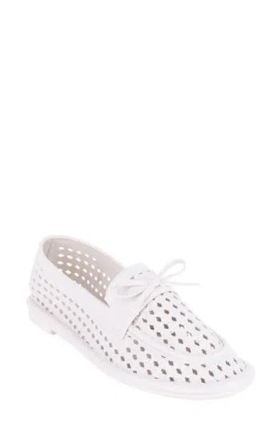 Tahari Maple Cutout Loafer In White
