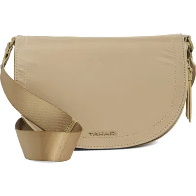 Tahari Marcy Expandable Crescent Crossbody Bag In Cargo Nylon