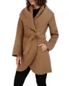 Tahari Marilyn Belted Coat In Camel