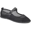 Tahari Mesh Mary Jane Flat