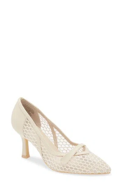 Tahari Mesh Pump In White