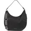 Tahari Minetta Expandable Crescent Bag In Black