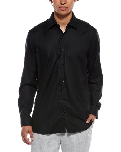 Tahari Modern Fit Dress Shirt In Black