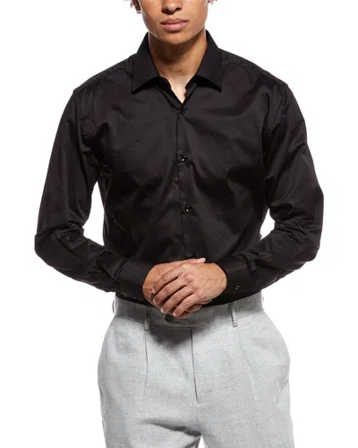 Tahari Modern Fit Dress Shirt In Black