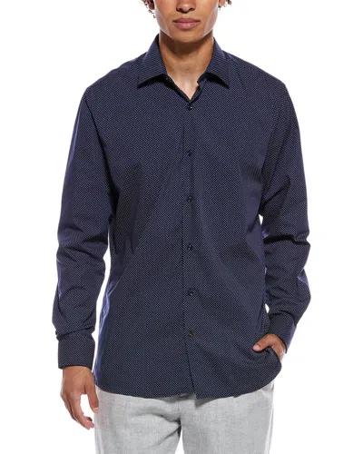 Tahari Modern Fit Dress Shirt In Blue