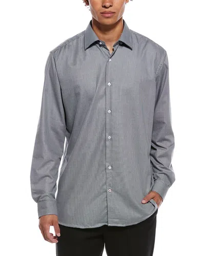 Tahari Modern Fit Dress Shirt In Gray
