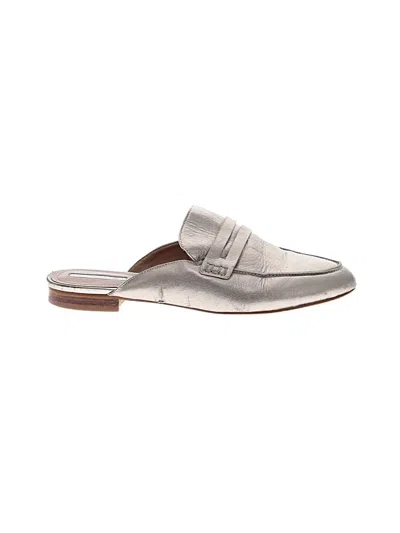 Pre-owned Tahari Mule/clog In Silver