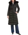 Tahari Nellie Maxi Puffer Coat In Multi
