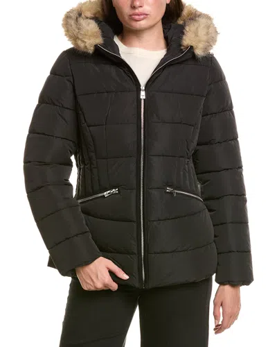 Tahari Nico Puffer Coat In Black