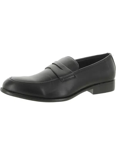 Tahari Oaklee Womens Leather Loafers In Black