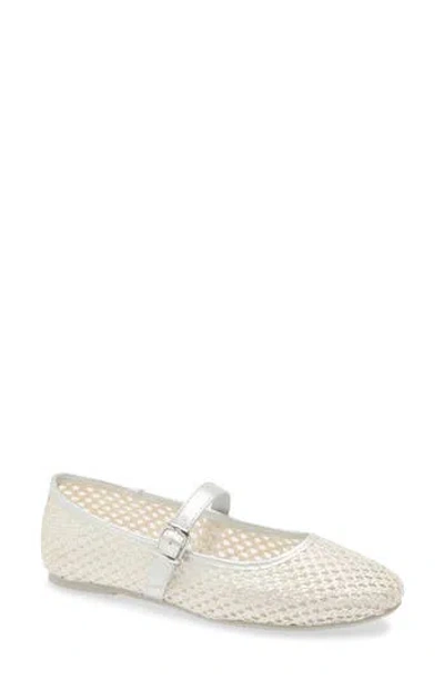 Tahari Open Weave Mary Jane Flat