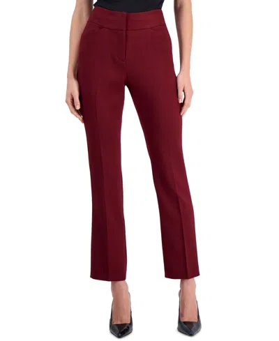 Tahari Petite Bell Bottom Bootcut High-waisted Pants In Multi