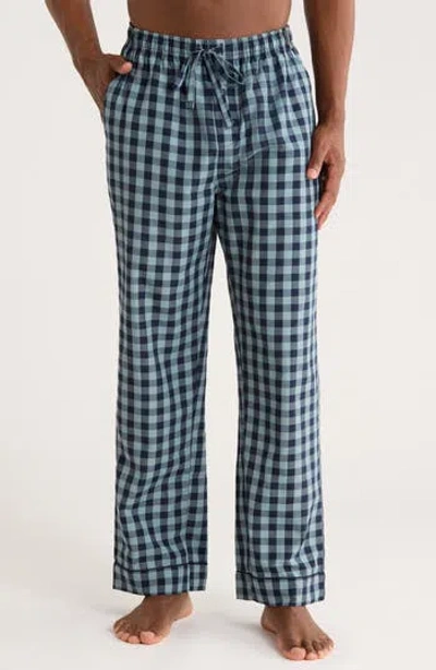 Tahari Plaid Pajama Pants In Blue