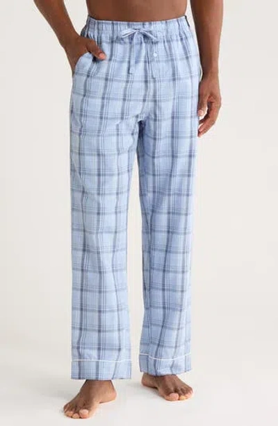 Tahari Plaid Pajama Pants In Blue