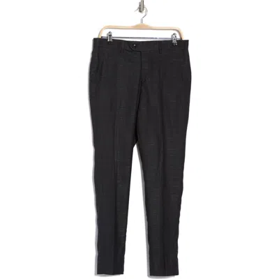 Tahari Plaid Slim Fit Dress Pants In Black