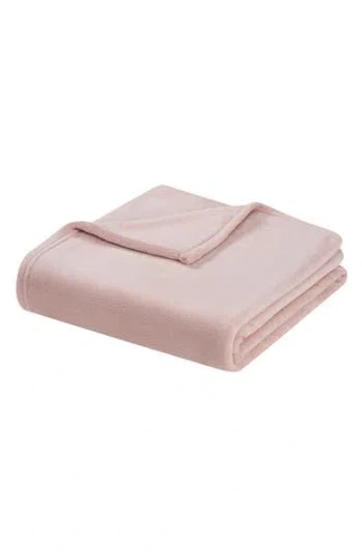 Tahari Plush Throw Blanket In Pink