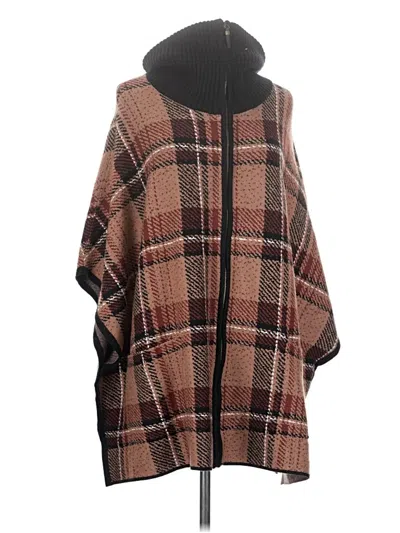 Pre-owned Tahari Poncho In Brown