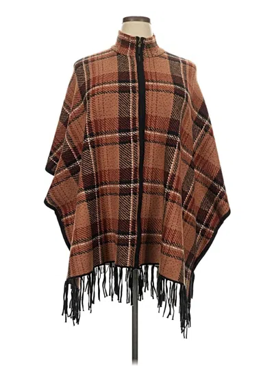 Pre-owned Tahari Poncho In Brown