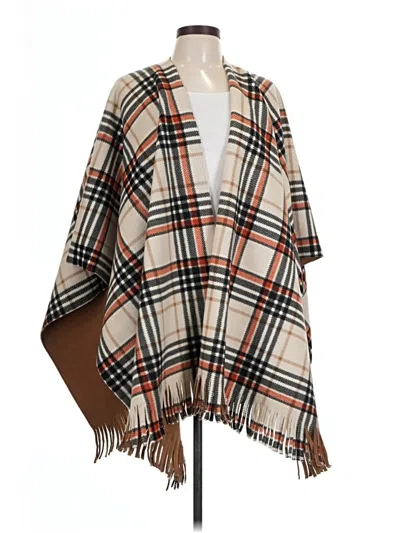 Tahari Poncho In Brown