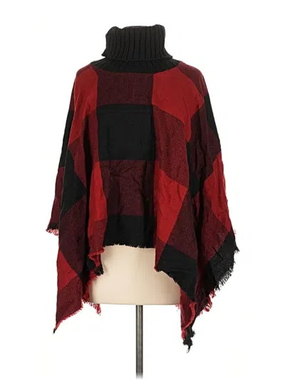 Pre-owned Tahari Poncho In Red