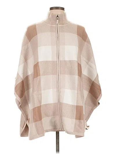Pre-owned Tahari Poncho In Tan
