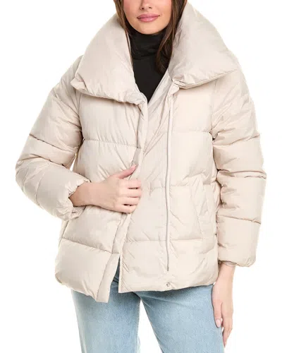 Tahari Puffer Coat In Grey