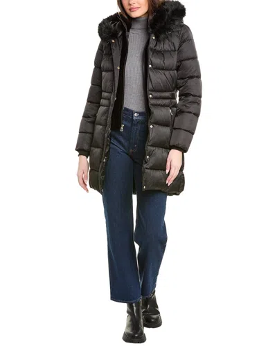 Tahari Puffer Coat In Black