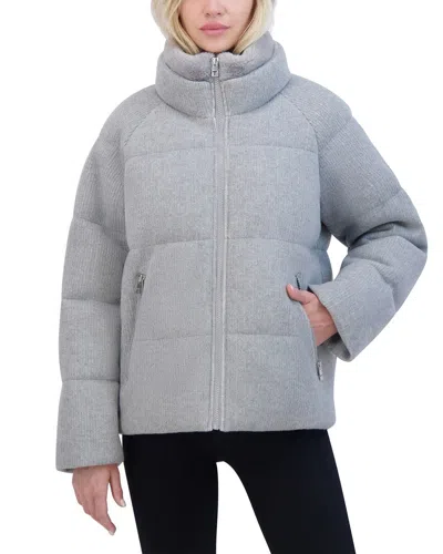 Tahari Puffer Jacket In Gray