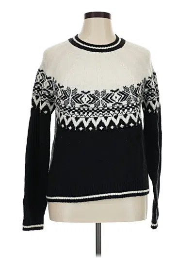 Pre-owned Tahari Pullover Sweater In Black