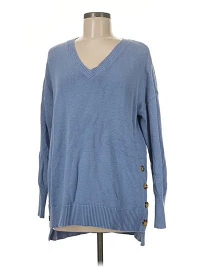 Pre-owned Tahari Pullover Sweater In Blue
