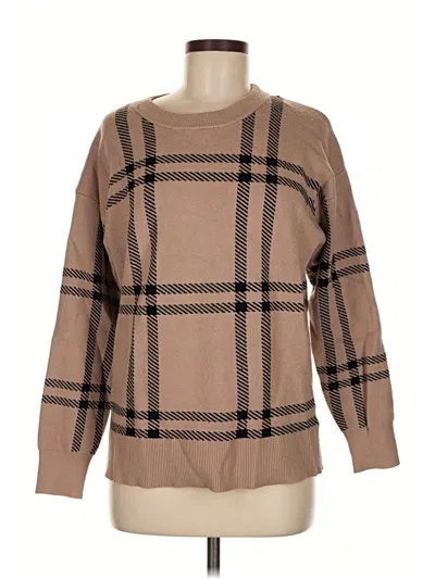 Pre-owned Tahari Pullover Sweater In Brown