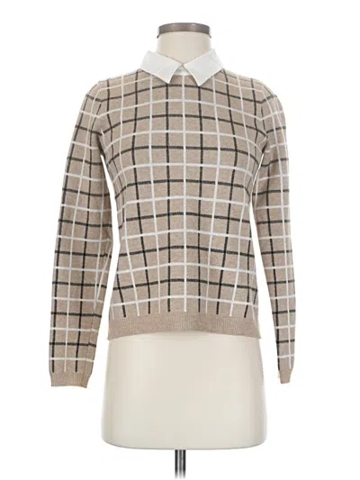 Pre-owned Tahari Pullover Sweater In Brown