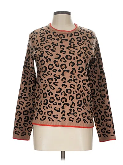 Pre-owned Tahari Pullover Sweater In Brown