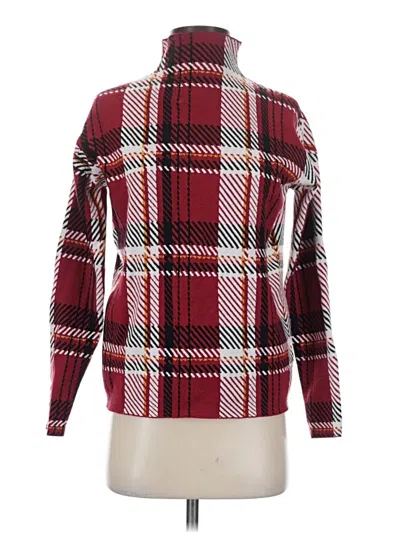 Pre-owned Tahari Pullover Sweater In Burgundy