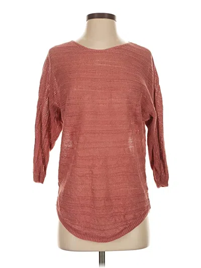 Pre-owned Tahari Pullover Sweater In Burgundy