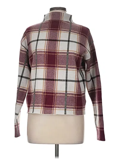 Pre-owned Tahari Pullover Sweater In Burgundy